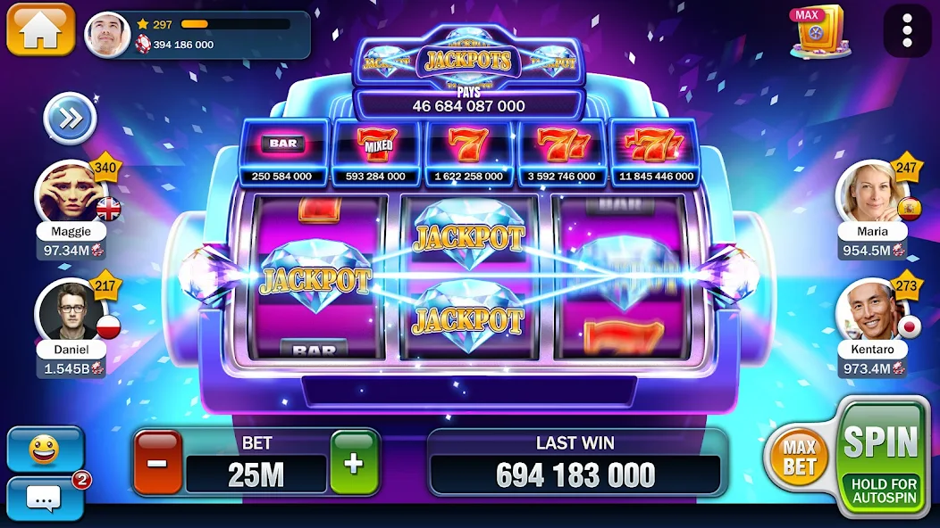 Mesa de blackjack em um cassino ao vivo com dealer e cartas